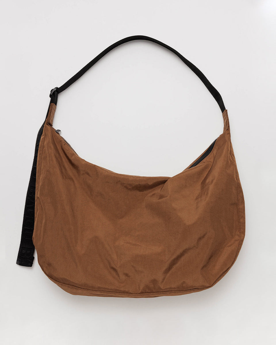 Baggu - Large Nylon Crescent Bag - Brown