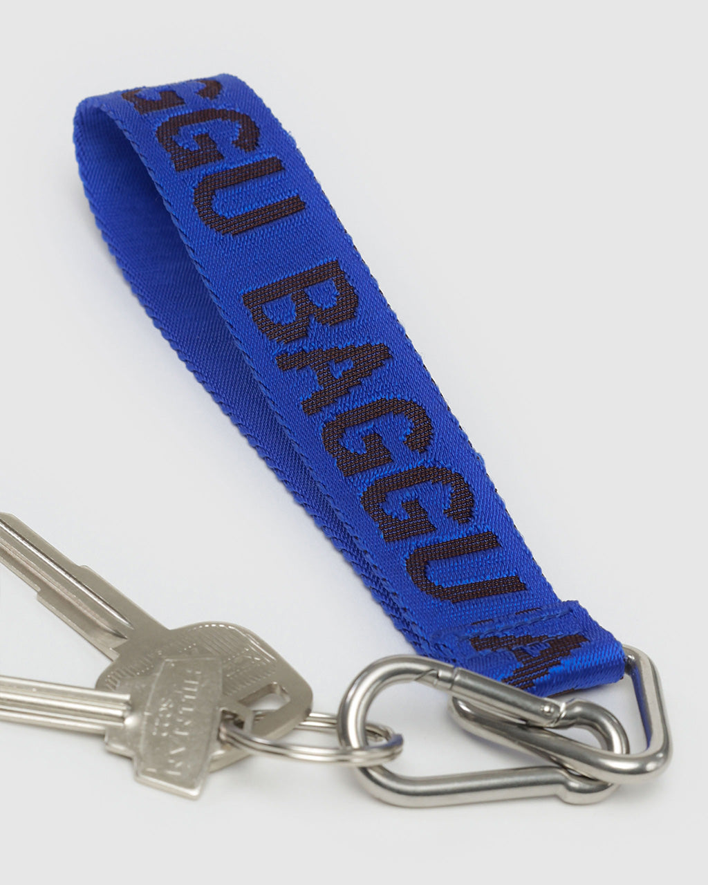 Baggu Black and White Logo shops Keychain