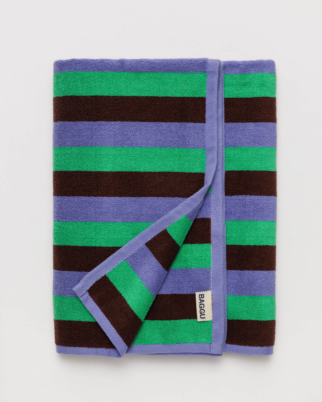 Green striped bath sale towels