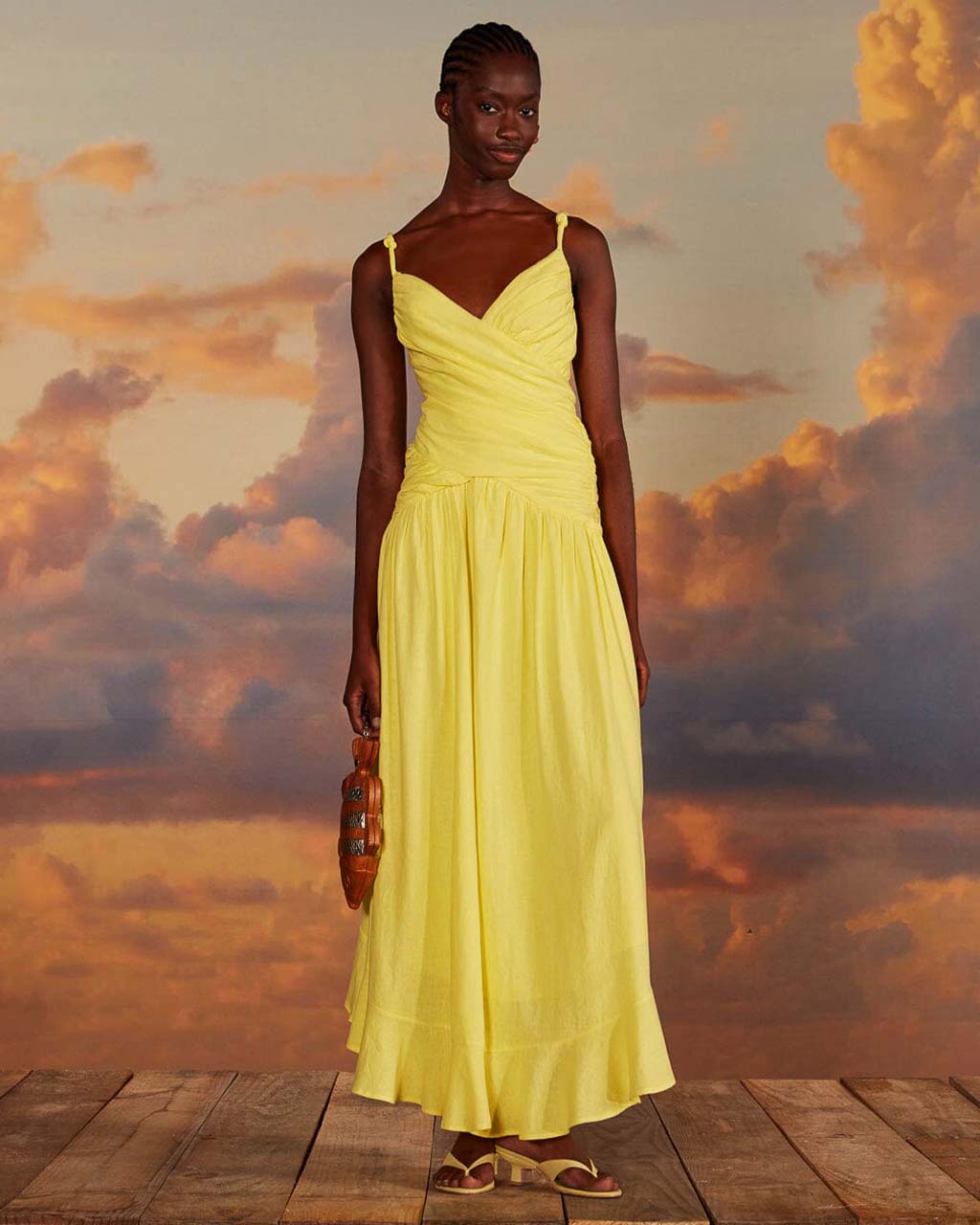 Yellow summer maxi shops dress