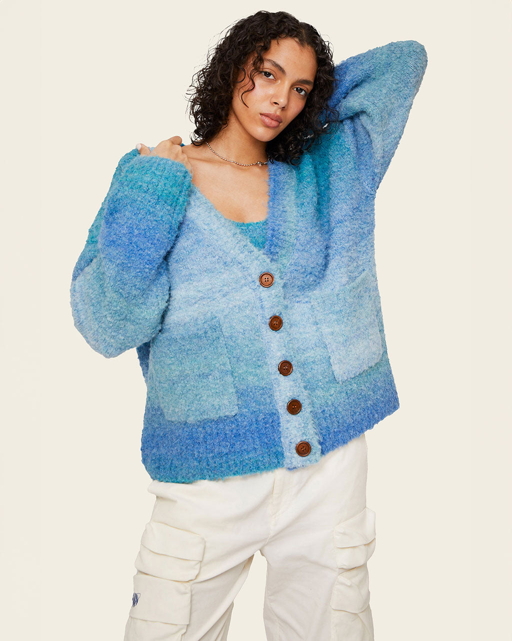 Dusty Oversized Knit Cardigan - Chogi – ban.do