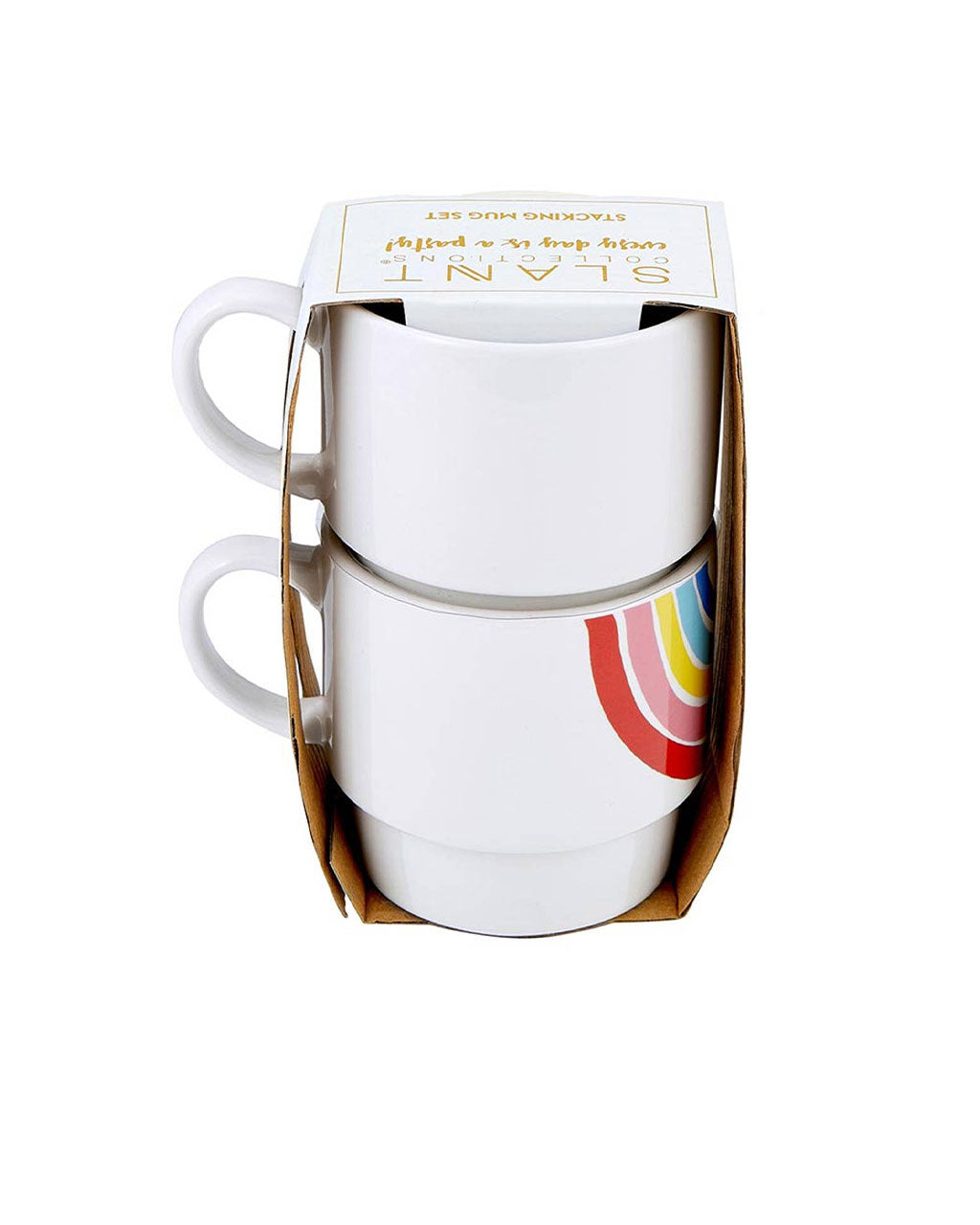 Stacking Mugs Set - Rainbows – ban.do