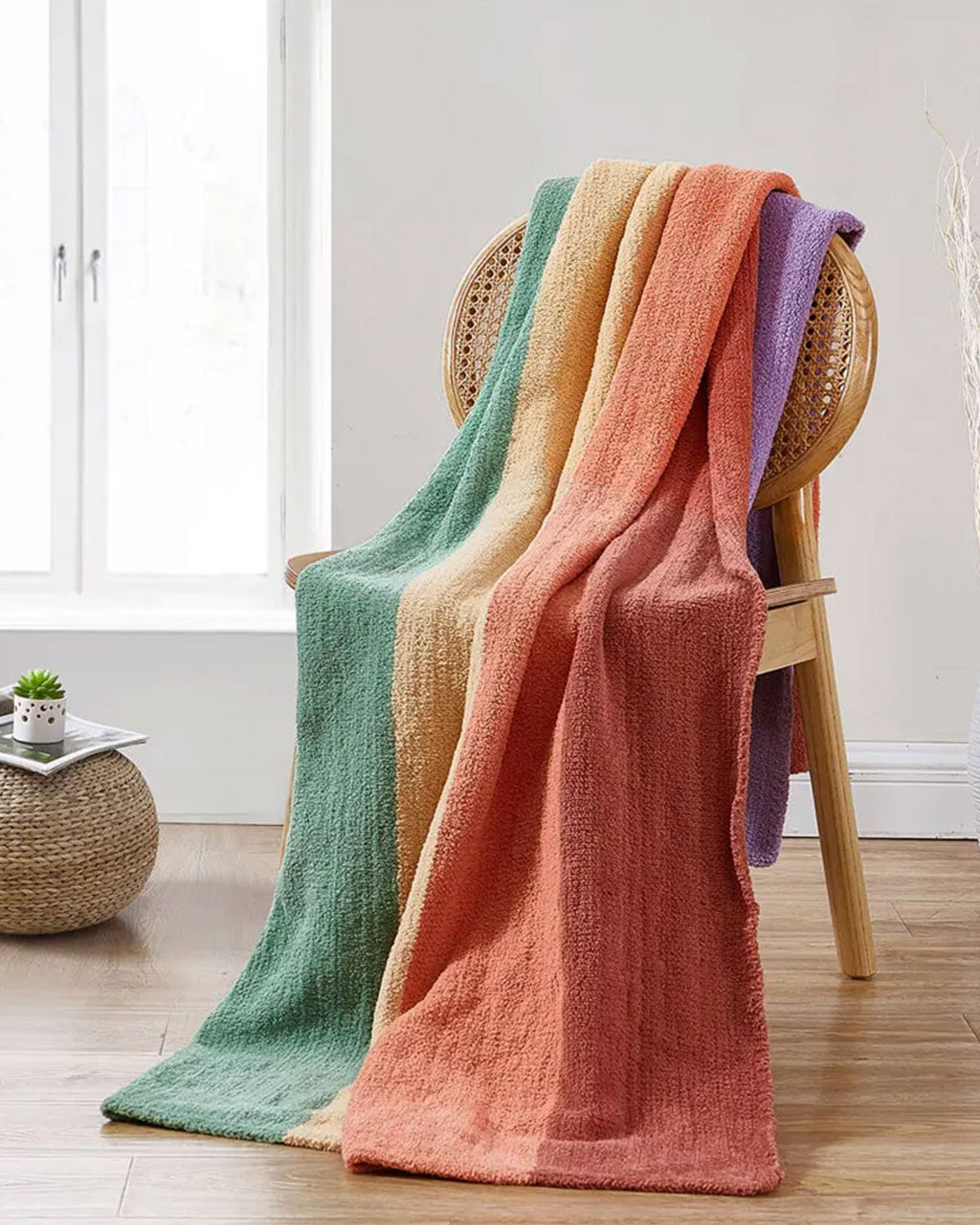 Rainbow soft online blanket