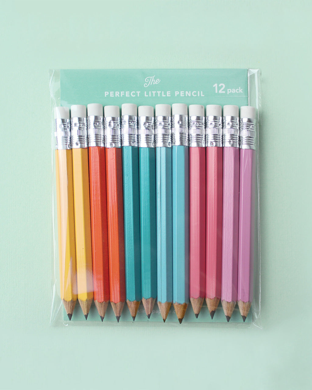 Mini Colored Pencil Set With Case , Eraser and Sharpener — Two Hands Paperie