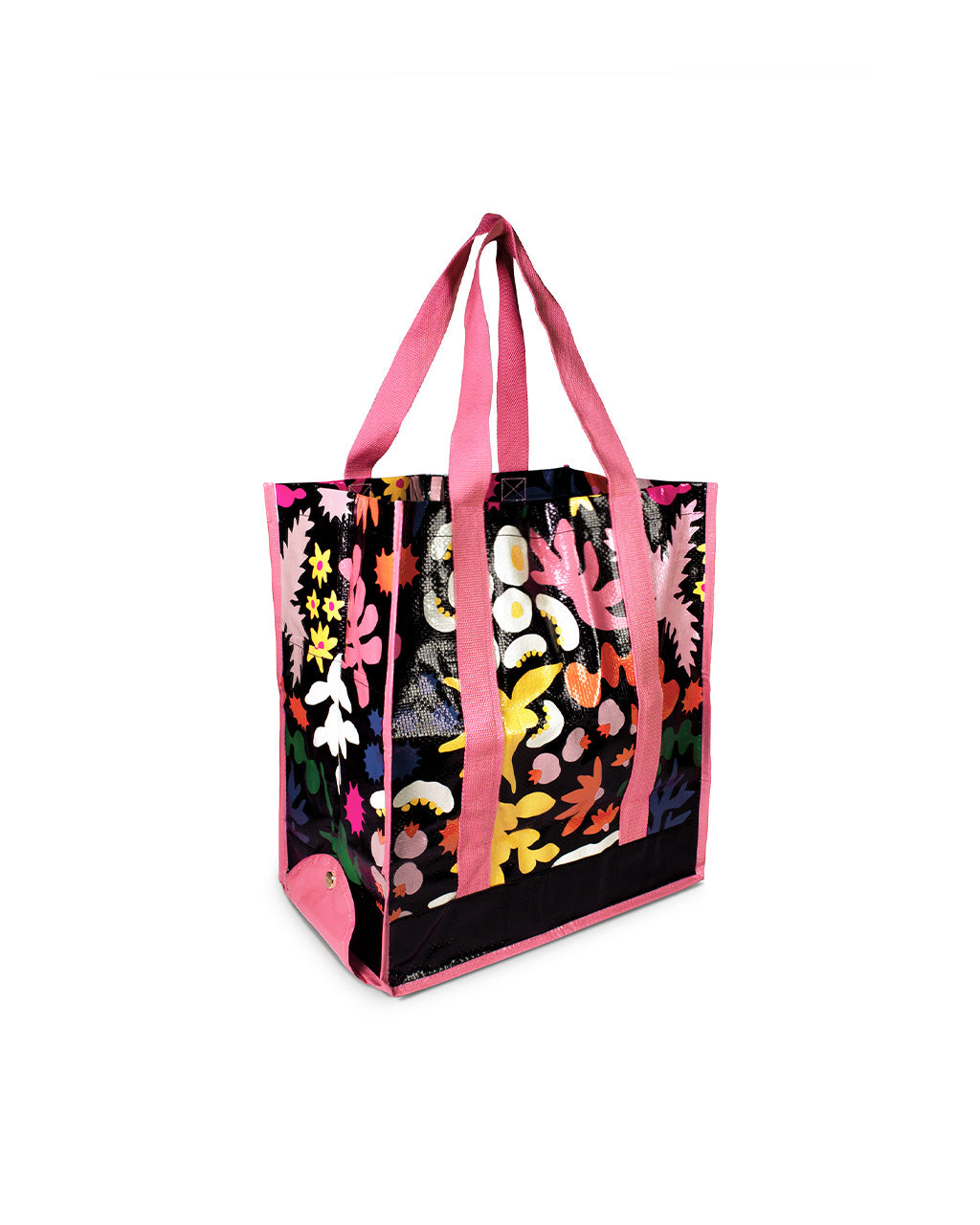 Reuse Reduce Foldable Market Bag - Flower Power