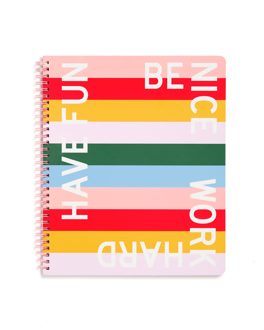 Rough Draft Large Notebook - Be Nice Have Fun Work Hard