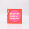 'with every little step, you are moving in the right direction' pink circle affirmation card