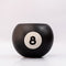 black magic 8 ball shaped vase