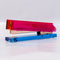 pink, red and blue acrylic stapler