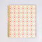 cream large notebook with red heart and cherry criss cross design