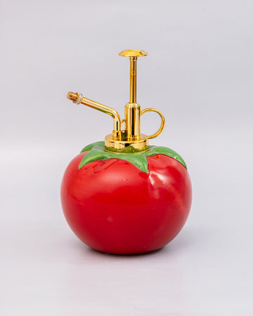 ceramic tomato plant mister with gold pump