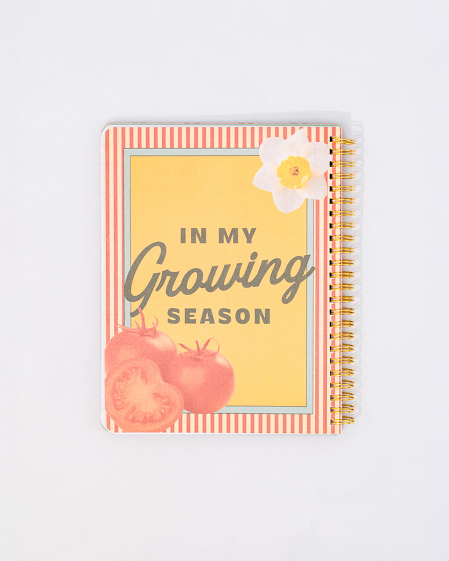 interior page with 'in my growing season' graphic page