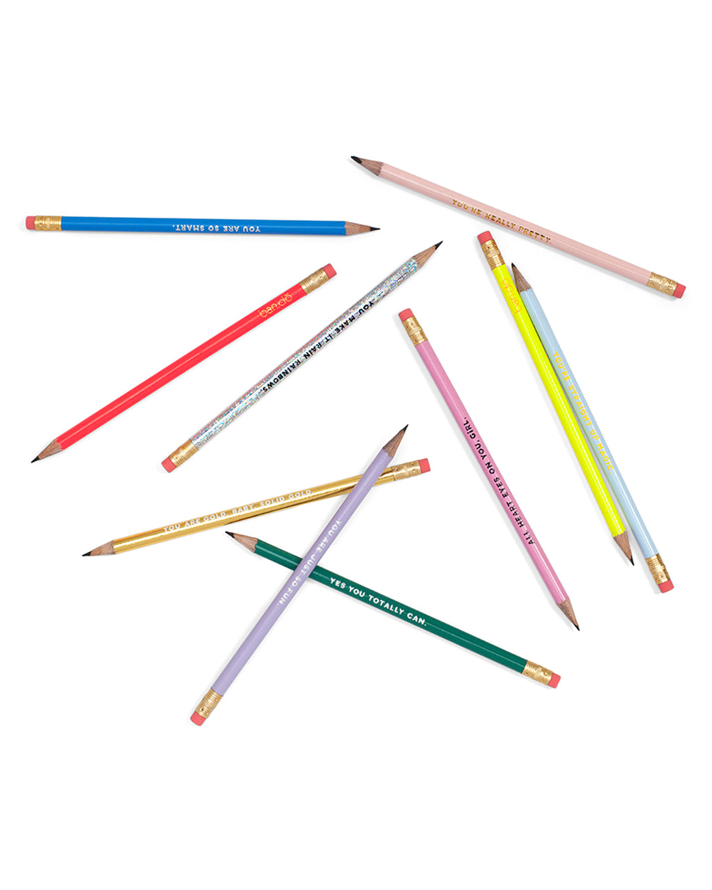 ban.do compliment pencil set - assorted set of ten