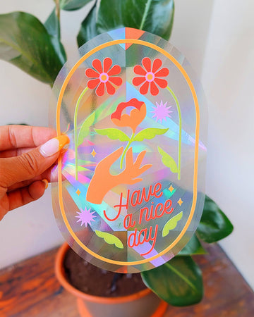 'have a nice day' sun catcher