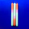 set of 3 orange, mint and pink layered taper candles