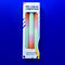 packaged set of 3 orange, mint and pink layered taper candles