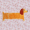 brown long dog throw rug