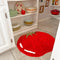 large red beefsteak tomato throw rug in a pantry