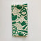 green veggie print tea towel