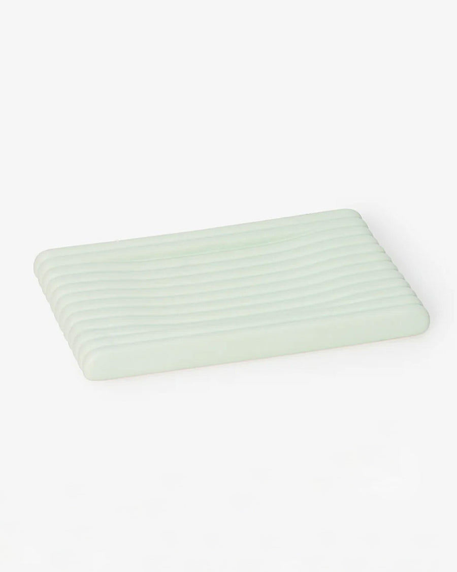 light green textured sink tray