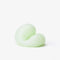 light green blob unscented candle