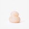 light peach blob unscented candle