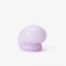 light purple blob unscented candle