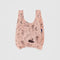 pink baby baggu with various ballet theme icons print