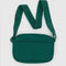 jewel tone green camera crossbody with matching green strap