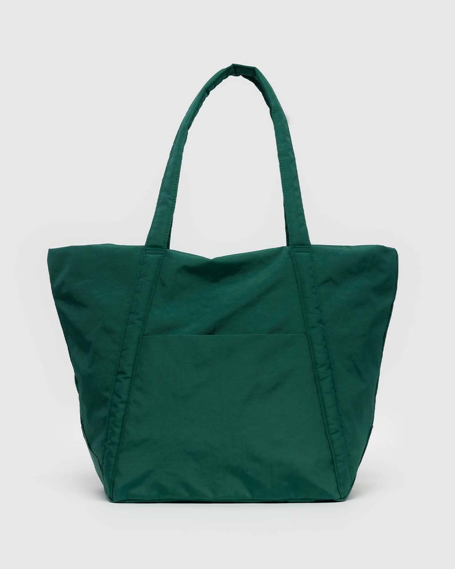 dark jewel-tone green puffy cloud bag