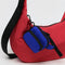 lapis mini baggu fanny pack keychain on a bag