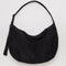 black large nylon crescent bag