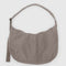 taupe nylon large crescent bag