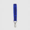 cobalt keychain with dark blue 'baggu' font 