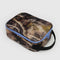 lunch box with realistic forest print with cornflower trim