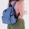 model carrying periwinkle medium nylon backpack