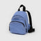 cornflower mini nylon with larger zipper compartment and small zippered front compartment