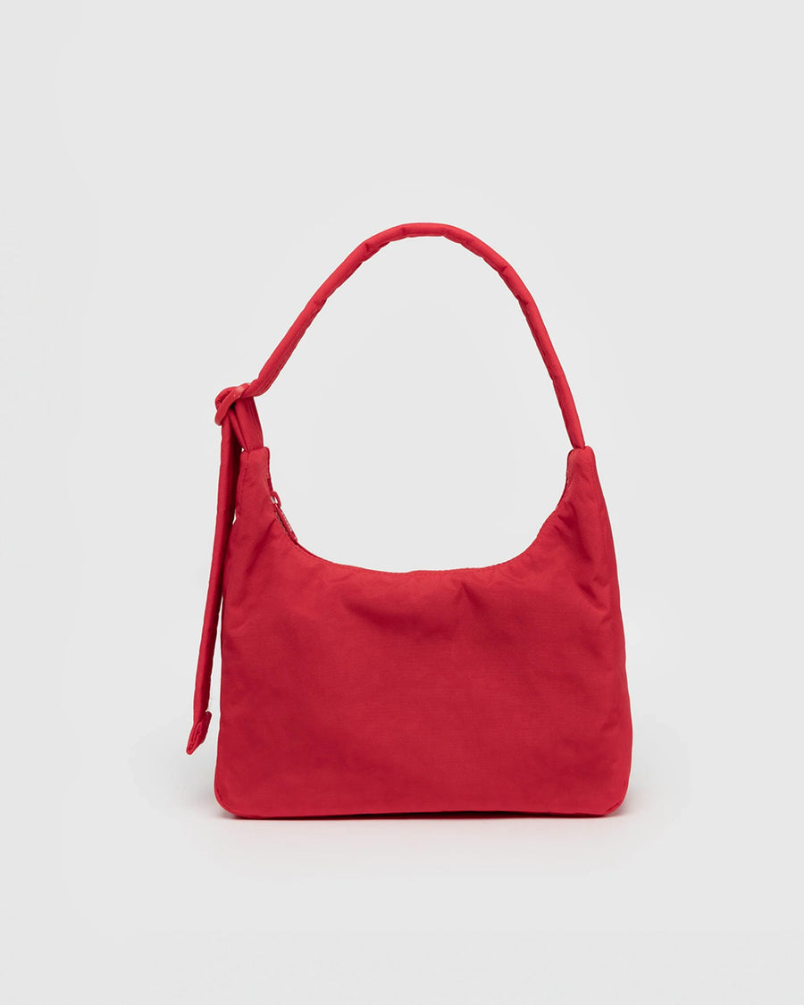 candy apple red mini nylon shoulder bag