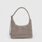 taupe mini nylon shoulder bag