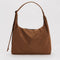 brown nylon shoulder bag