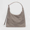 taupe nylon shoulder bag