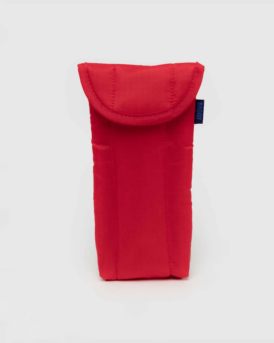 red puffy glasses sleeve