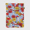 periwinkle 13 in. laptop sleeve with joe cool and red and yellow floral print