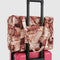 realistic pointe shoe print small cloud carry on bag on a suitcase