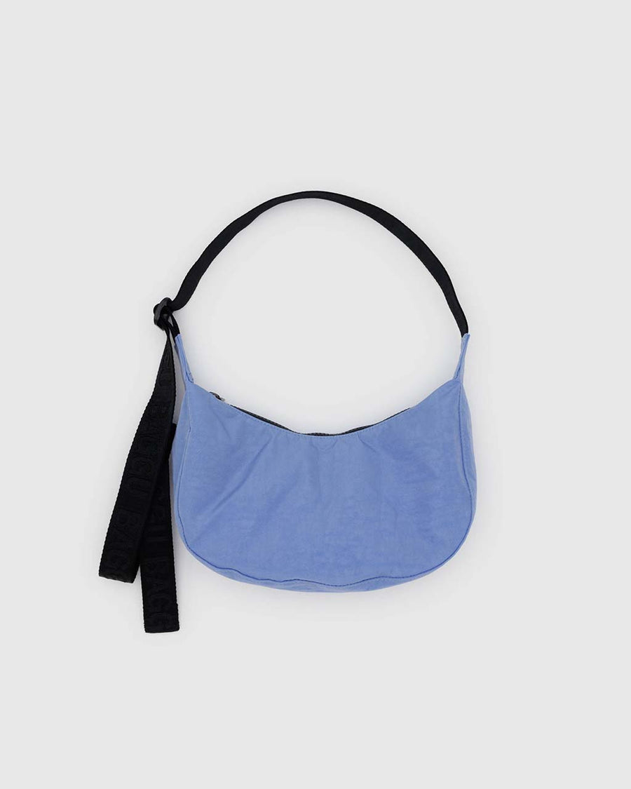 cornflower small nylon crescent bag