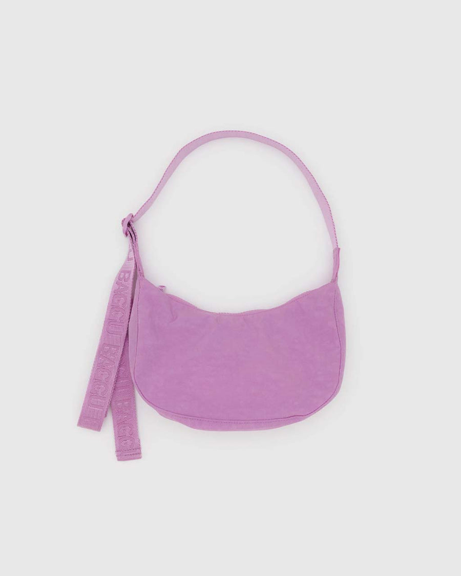 peony small nylon crescent bag