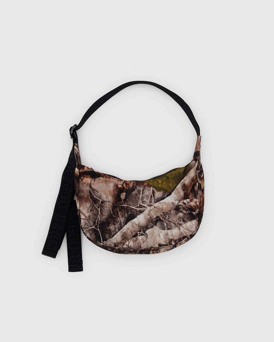 photo forest small nylon crescent bag