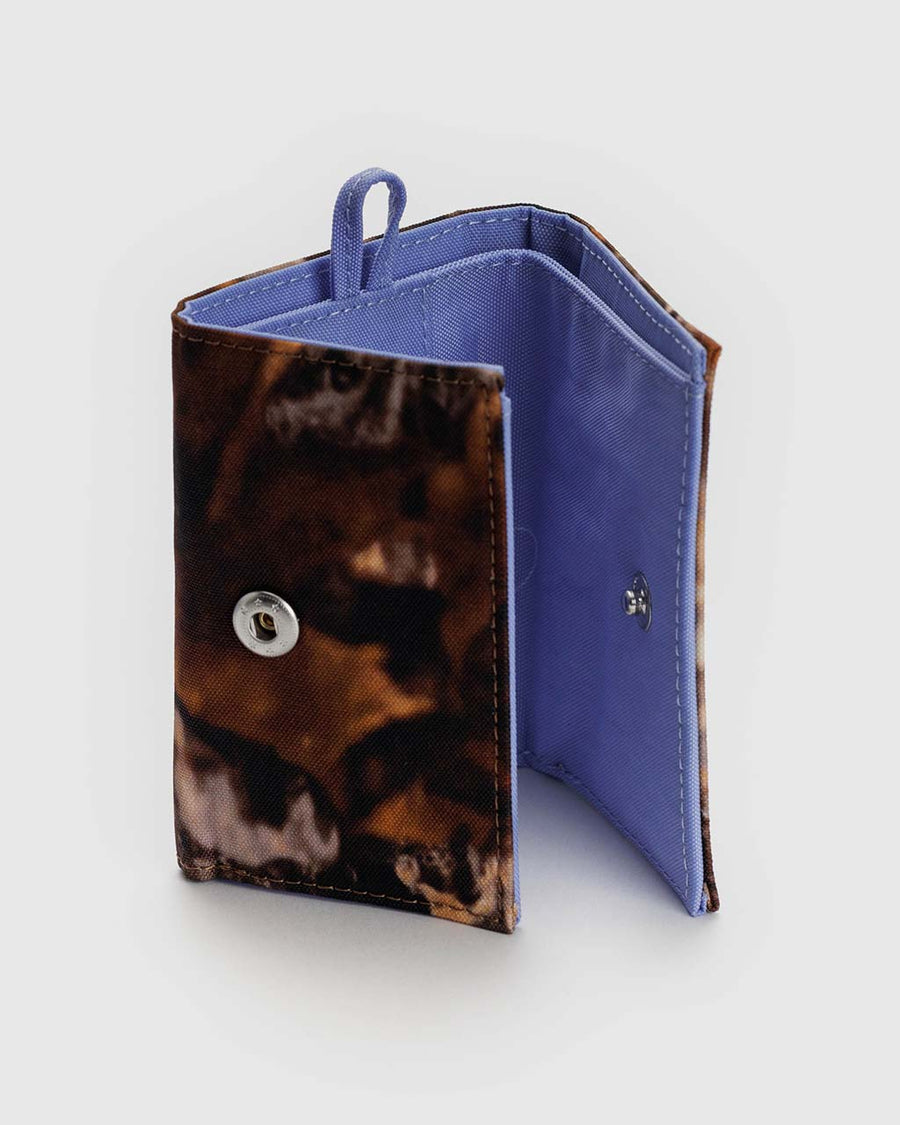 interior of photo forest snap wallet with cornflower interior