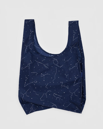 navy standard baggu with white constellation print