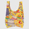 yellow standard baggu with colorful cake/pastry print